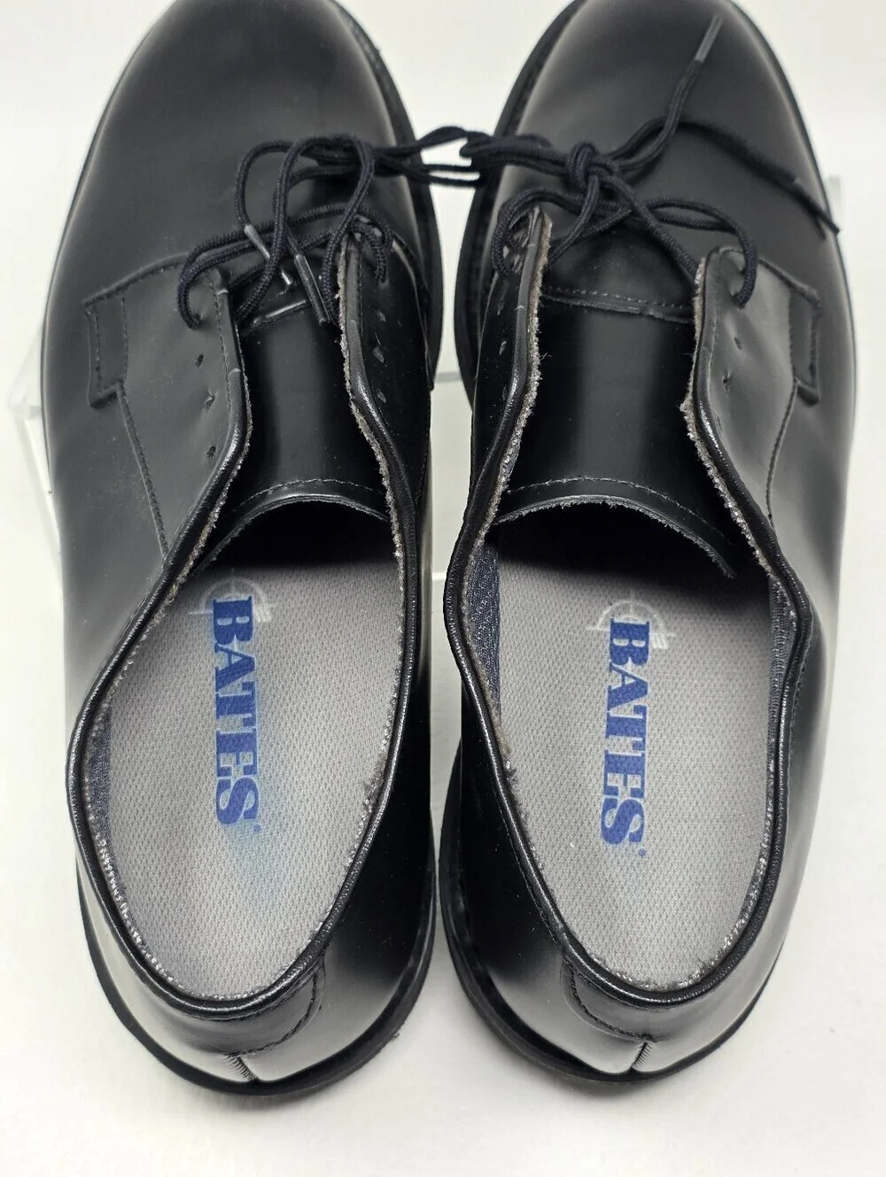Bates Mens Size 7.5 D Leather Uniform Oxford Dress Shoes 00968 Vibram Soles